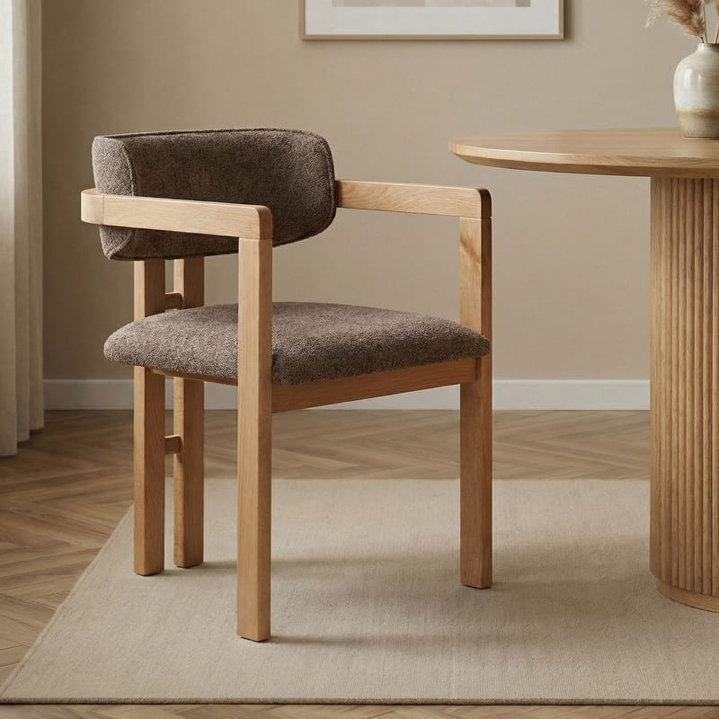 Bonavista Stol - brun och ek - Möbler - Fåtölj & stolar - Matstol & köksstol