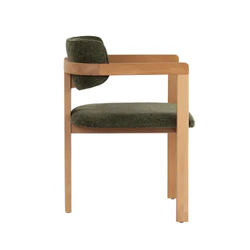 Bonavista Stol - grön och ek - Möbler - Fåtölj & stolar - Matstol & köksstol