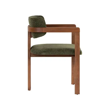 Bonavista Stol - grön och valnöt - Möbler - Fåtölj & stolar - Matstol & köksstol