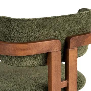 Bonavista Stol - grön och valnöt - Möbler - Fåtölj & stolar - Matstol & köksstol