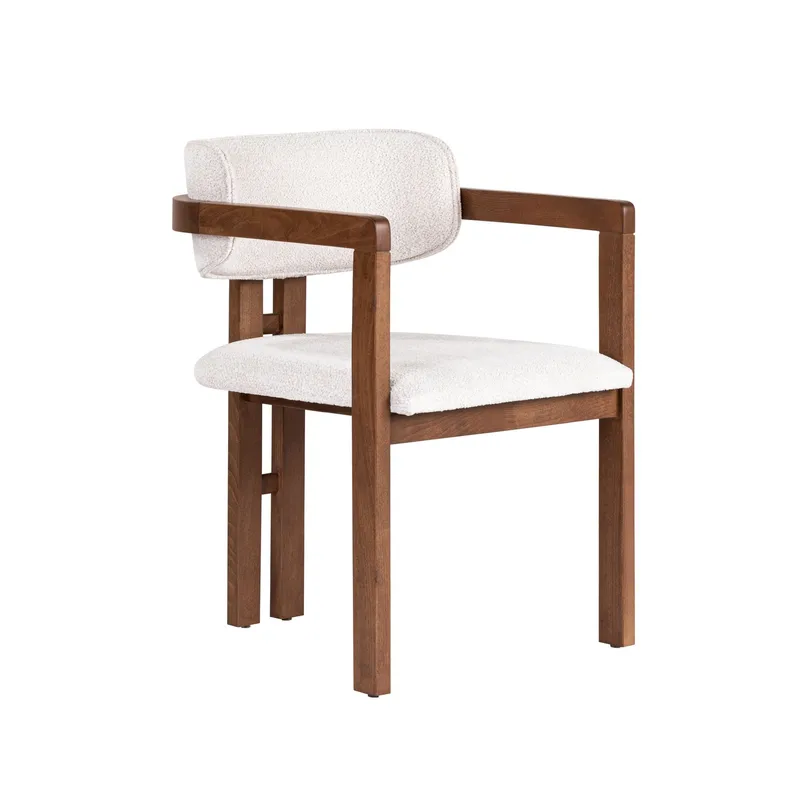 Bonavista Stol, vit och valnöt