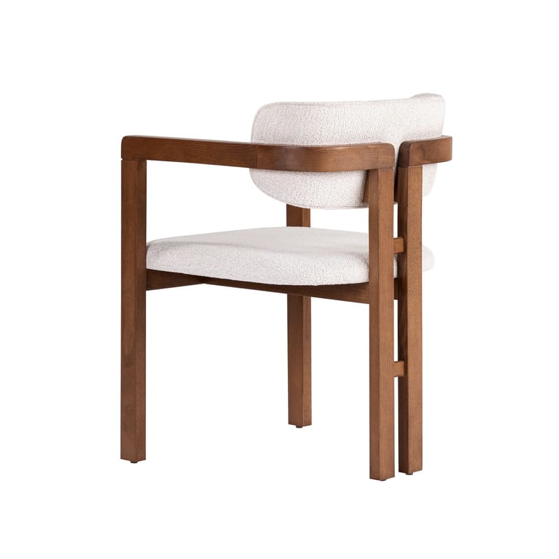 Bonavista Stol - vit och valnöt - Möbler - Fåtölj & stolar - Matstol & köksstol