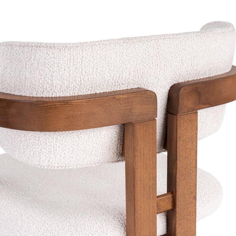 Bonavista Stol - vit och valnöt - Möbler - Fåtölj & stolar - Matstol & köksstol