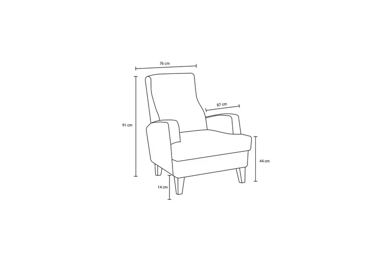 Brazil Fåtölj - Creme - Möbler - Fåtölj & stolar - Fåtölj