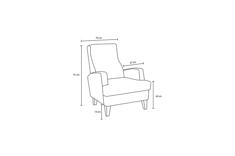 Brazil Fåtölj - Grå - Möbler - Fåtölj & stolar - Fåtölj