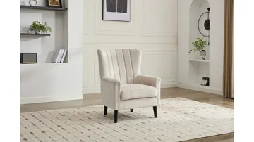 Brevalo Fåtölj i boucle - Cream - Möbler - Fåtölj & stolar - Fåtölj
