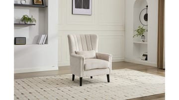 Brevalo Fåtölj i boucle - Cream - Möbler - Fåtölj & stolar - Fåtölj