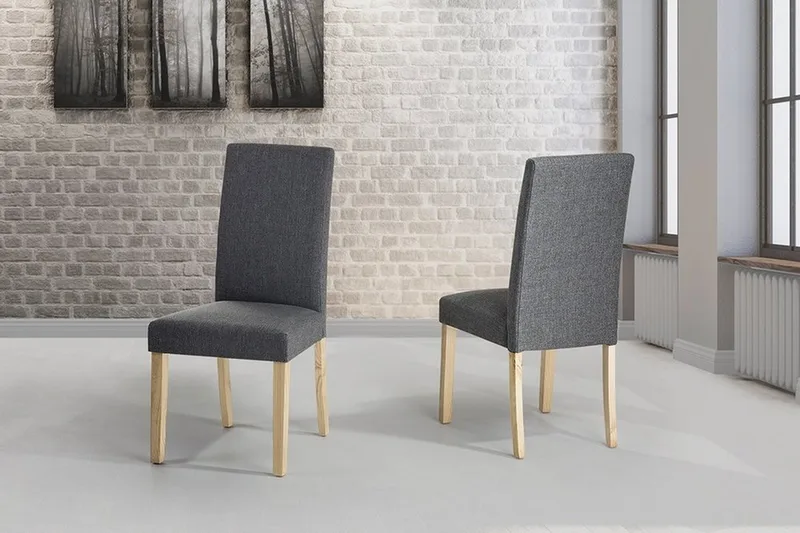 Broadway Stol 2 St 47 cm - Grå - Möbler - Fåtölj & stolar - Matstol & köksstol