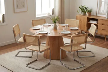 Build Matstol i Rotting - Natur/Krom - Möbler - Fåtölj & stolar - Matstol & köksstol