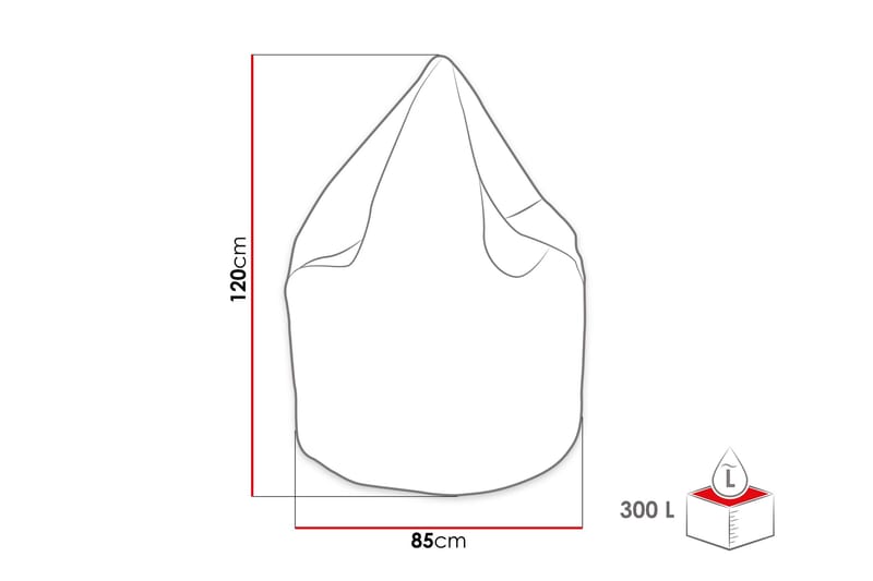 Buzzie Sittsäck 85 cm 120x - Möbler - Fåtölj & stolar - Sittsäck & saccosäck