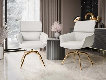 Calrosen Kontorsstol 2-pack - Beige - Möbler - Fåtölj & stolar - Kontorsstol & skrivbordsstol