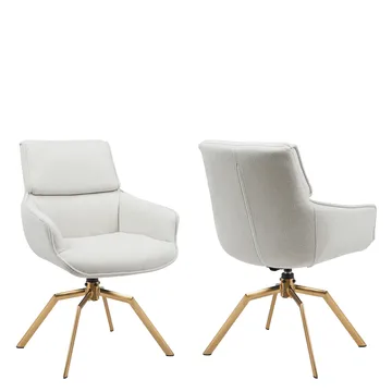 Calrosen Kontorsstol 2-pack - Beige - Möbler - Fåtölj & stolar - Kontorsstol & skrivbordsstol