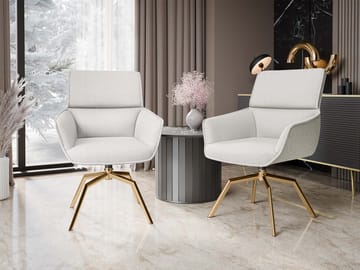 Calrosen Kontorsstol 2-pack - Beige - Möbler - Fåtölj & stolar - Kontorsstol & skrivbordsstol