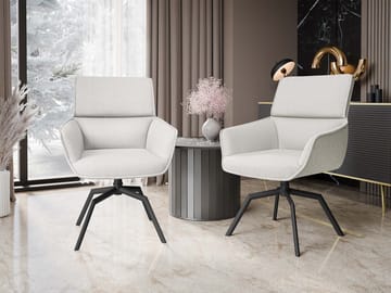 Calrosen Kontorsstol 2-pack - Beige - Möbler - Fåtölj & stolar - Kontorsstol & skrivbordsstol