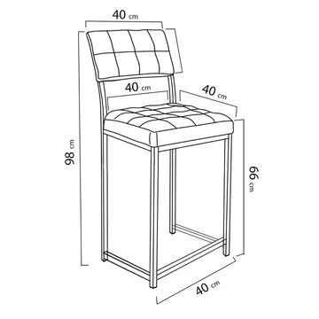 Cenanwesh Barstol - Brun - Möbler - Fåtölj & stolar - Barstol & barpall