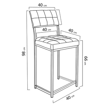 Cenanwesh Barstol - Grön - Möbler - Fåtölj & stolar - Barstol & barpall