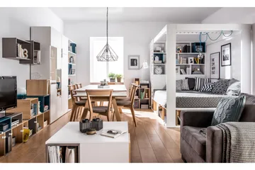 Chair Matstol i Tyg och Ljust Trä - Gråbeige - Möbler - Fåtölj & stolar - Matstol & köksstol