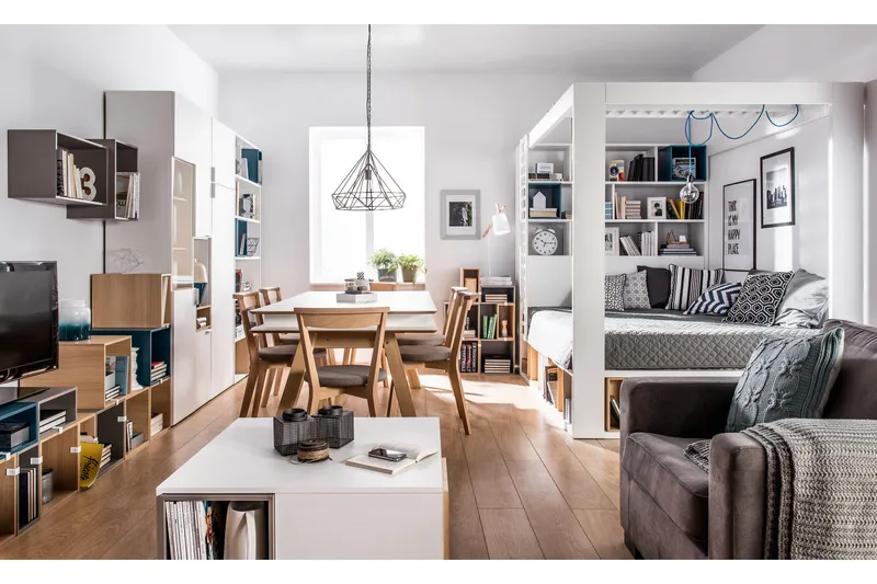 Chair Matstol i Tyg och Ljust Trä - Gråbeige - Möbler - Fåtölj & stolar - Matstol & köksstol