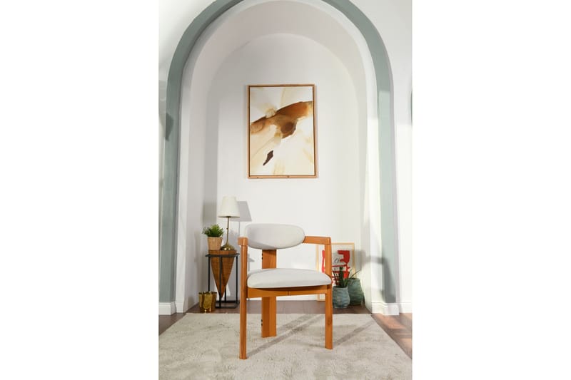 Cheri Karmstol - Cream/Ek - Möbler - Fåtölj & stolar - Matstol & köksstol