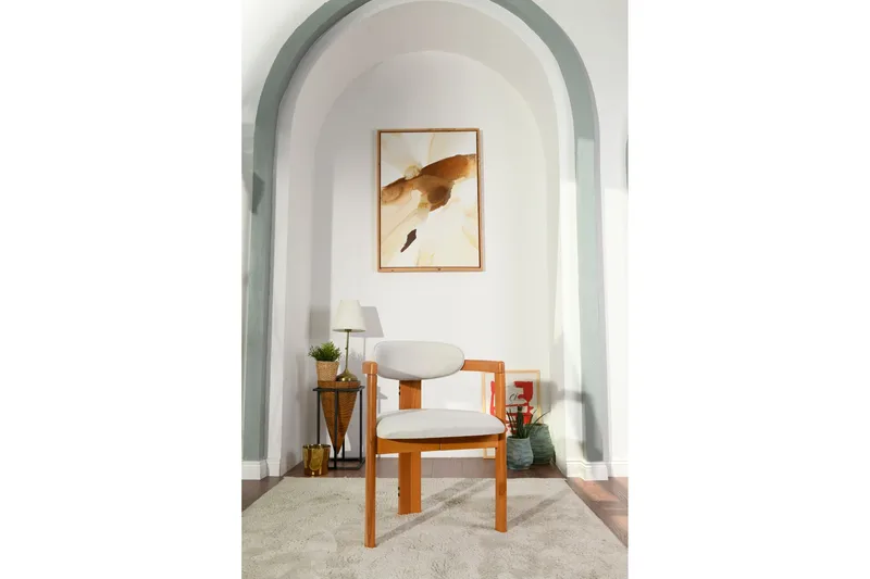 Cheri Karmstol - Cream/Ek - Möbler - Fåtölj & stolar - Matstol & köksstol