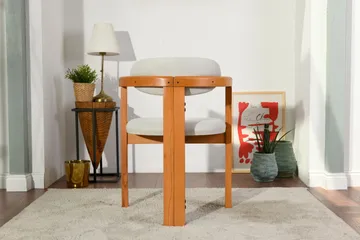 Cheri Karmstol - Cream/Ek - Möbler - Fåtölj & stolar - Matstol & köksstol