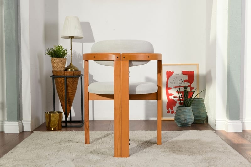 Cheri Karmstol - Cream/Ek - Möbler - Fåtölj & stolar - Matstol & köksstol