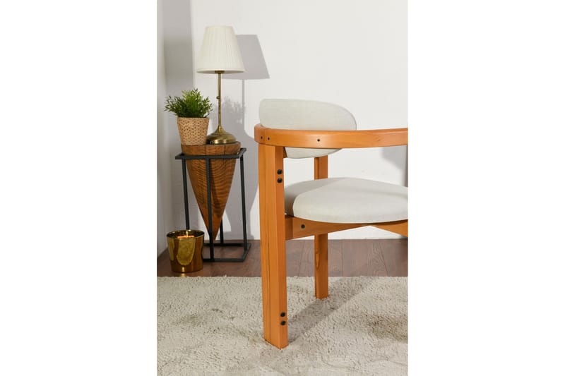 Cheri Karmstol - Cream/Ek - Möbler - Fåtölj & stolar - Matstol & köksstol