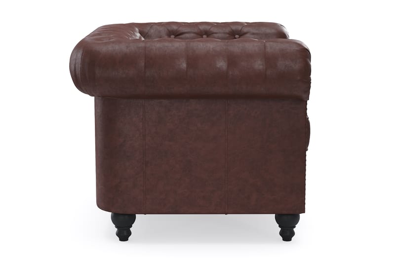 Chesterfield Deluxe Fåtölj - Mörkbrun - Möbler - Fåtölj & stolar - Fåtölj