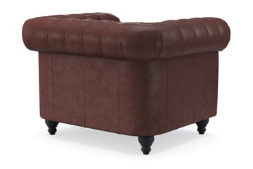 Chesterfield Deluxe Fåtölj - Mörkbrun - Möbler - Fåtölj & stolar - Fåtölj