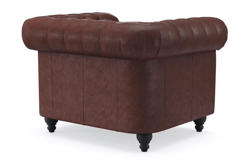 Chesterfield Deluxe Fåtölj - Mörkbrun - Möbler - Fåtölj & stolar - Fåtölj