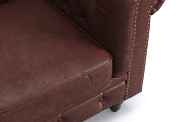 Chesterfield Deluxe Fåtölj - Mörkbrun - Möbler - Fåtölj & stolar - Fåtölj
