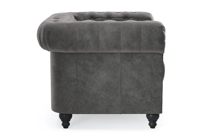 Chesterfield Deluxe Fåtölj - Mörkgrå - Möbler - Fåtölj & stolar - Fåtölj