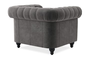 Chesterfield Deluxe Fåtölj - Mörkgrå - Möbler - Fåtölj & stolar - Fåtölj