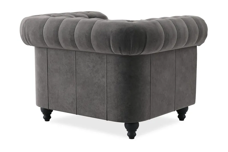 Chesterfield Deluxe Fåtölj - Mörkgrå - Möbler - Fåtölj & stolar - Fåtölj