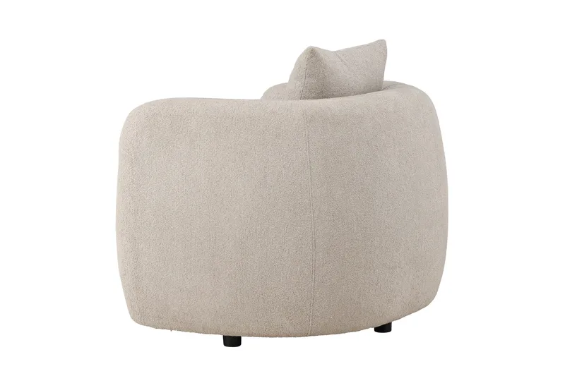 Cielo Modern Rund Fåtölj i Tyg - Beige - Möbler - Fåtölj & stolar - Fåtölj