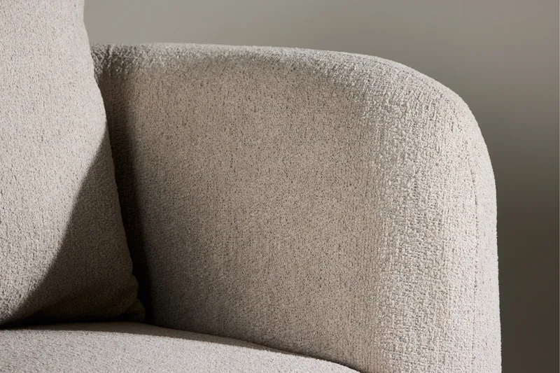 Cielo Modern Rund Fåtölj i Tyg - Beige - Möbler - Fåtölj & stolar - Fåtölj