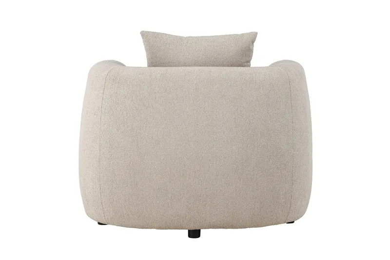 Cielo Modern Rund Fåtölj i Tyg - Beige - Möbler - Fåtölj & stolar - Fåtölj