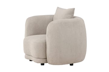 Cielo Modern Rund Fåtölj i Tyg - Beige - Möbler - Fåtölj & stolar - Fåtölj