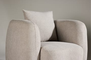 Cielo Modern Rund Fåtölj i Tyg - Beige - Möbler - Fåtölj & stolar - Fåtölj