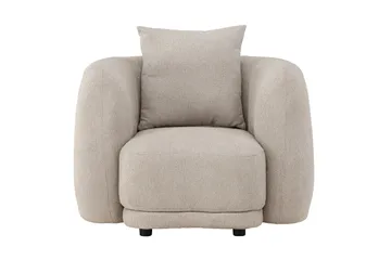 Cielo Modern Rund Fåtölj i Tyg - Beige - Möbler - Fåtölj & stolar - Fåtölj