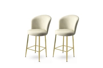 Cindrel Bargrupp 46 cm - Cream/Guld - Möbler - Fåtölj & stolar - Barstol & barpall