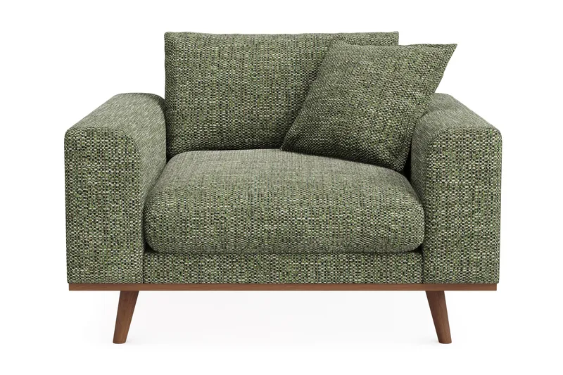 Copenhagen Premium Djup Fåtölj i Chenille, Grön