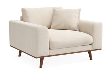 Copenhagen Premium Djup Fåtölj i Chenille - Ljusbeige - Möbler - Fåtölj & stolar - Fåtölj