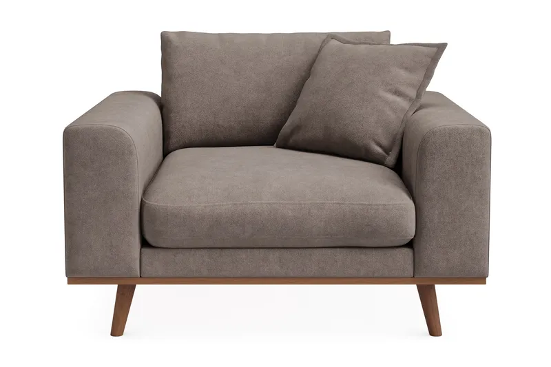 Copenhagen Premium Djup Fåtölj i Chenille, Brun