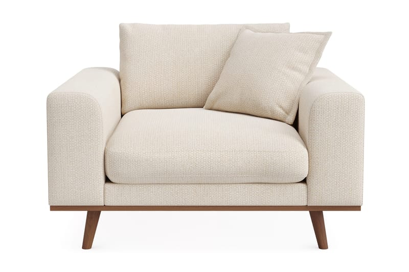 Copenhagen Premium Djup Fåtölj i Chenille, Ljusbeige