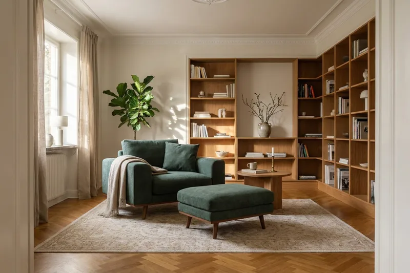 Copenhagen Premium Djup Fåtölj i Chenille - Grön - Möbler - Fåtölj & stolar - Fåtölj