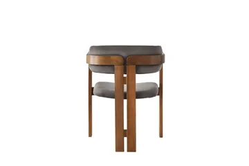 Dellon Karmstol - Valnöt/Antracit - Möbler - Fåtölj & stolar - Matstol & köksstol