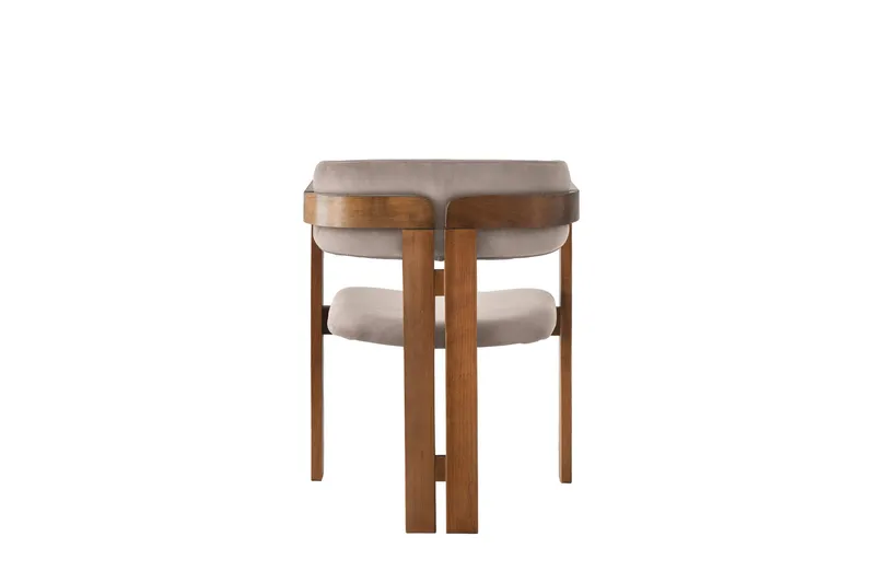 Dellon Karmstol - Valnöt/Ljusbrun - Möbler - Fåtölj & stolar - Matstol & köksstol