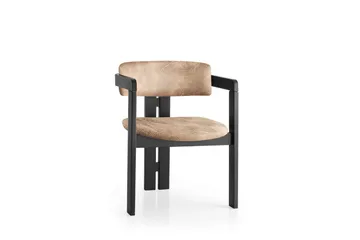 Diontae Karmstol - Svart/Beige - Möbler - Fåtölj & stolar - Matstol & köksstol