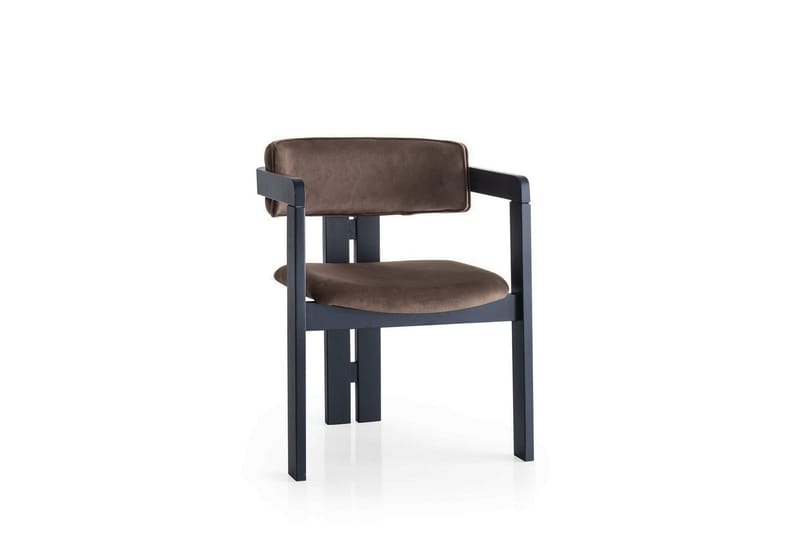 Diontae Karmstol - Svart/Brun - Möbler - Fåtölj & stolar - Matstol & köksstol